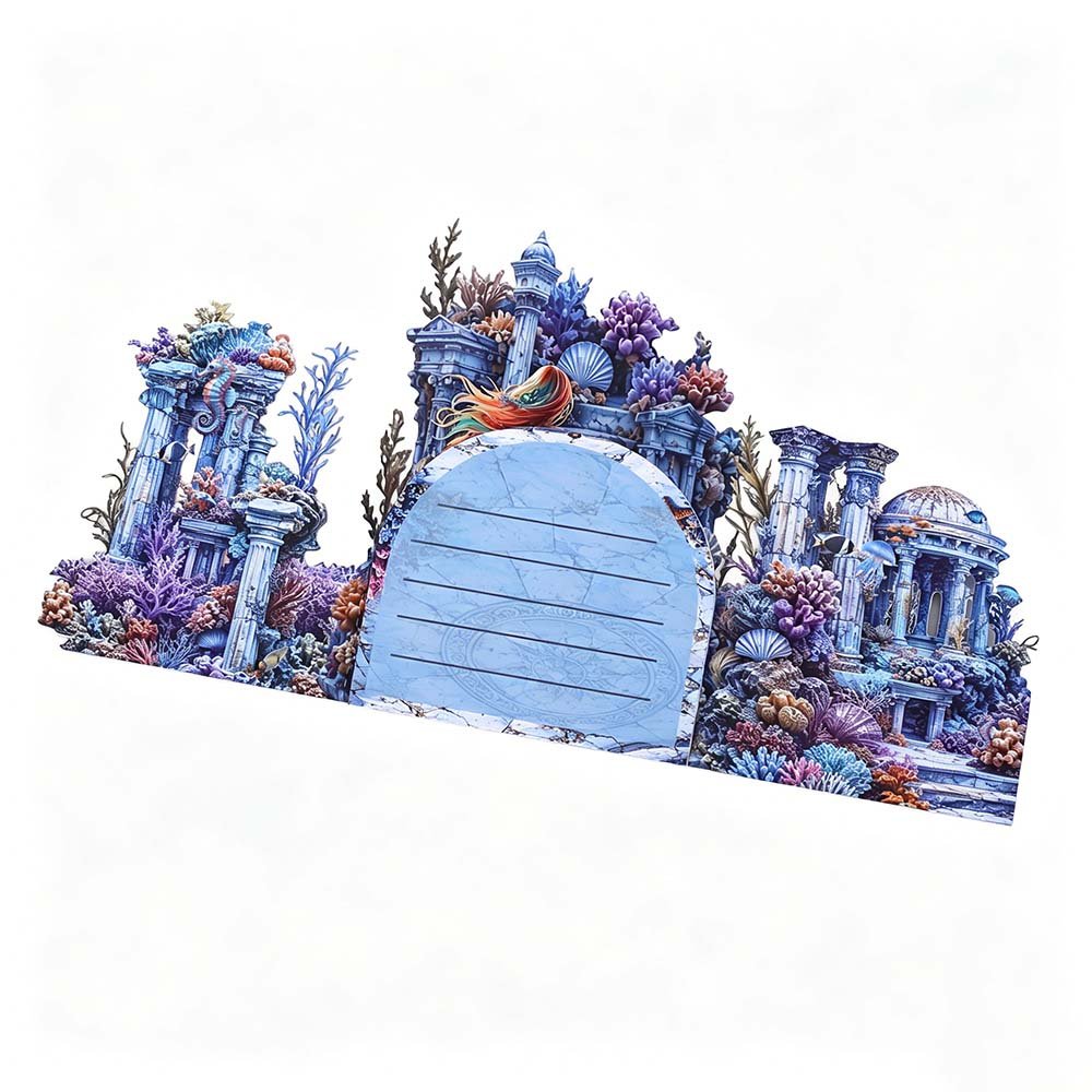 Under The Sea World Mermaid Double Door Card
