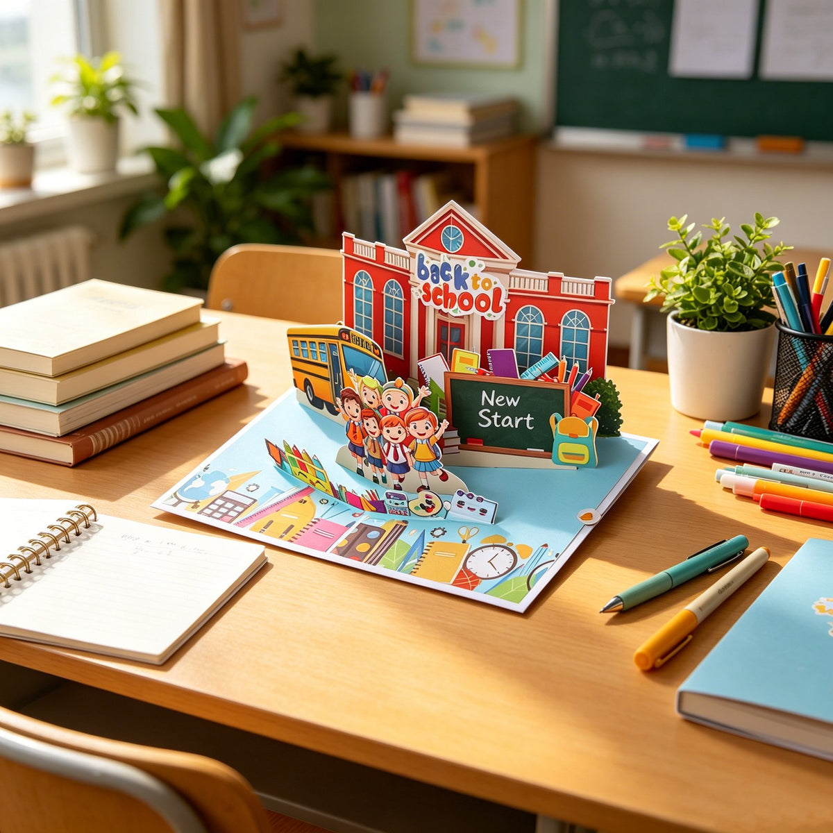 Back To School 3D Pop Up Card