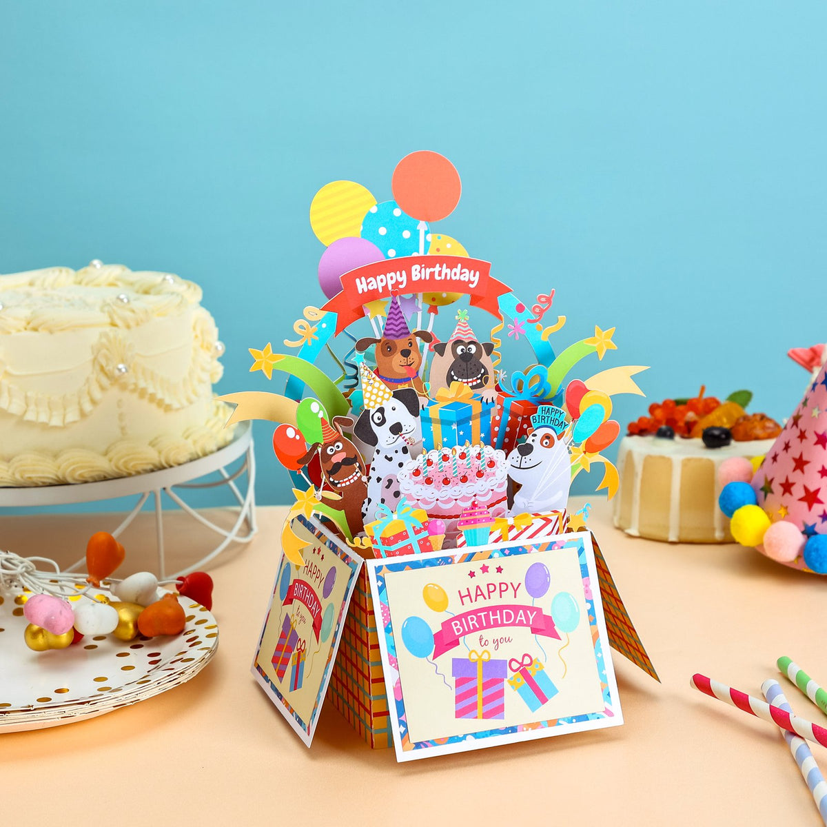 Dog Happy Birthday Box Card