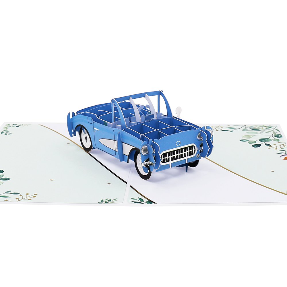 Vintage Car 3D Pop Up Card