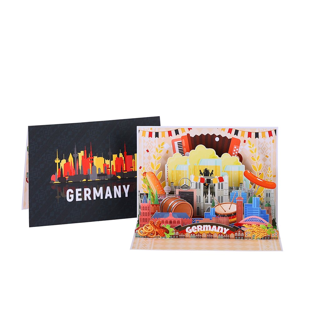 Germany City 90° 3D Pop Up Card