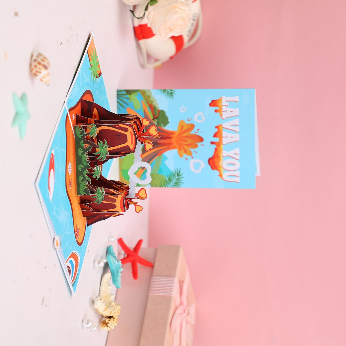 Volcano Dinosaur 3D Pop Up Card
