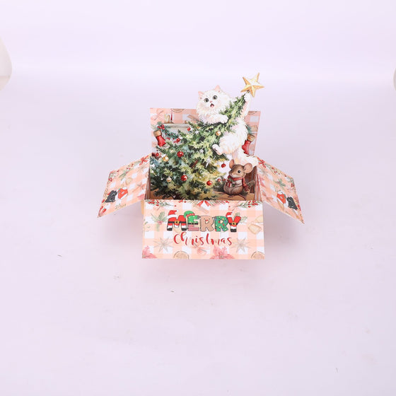 Christmas Cat Box Card