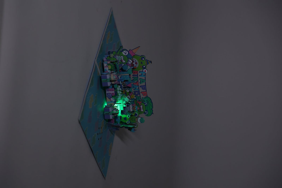 Birthday Frog Music 3D Pop Up Card