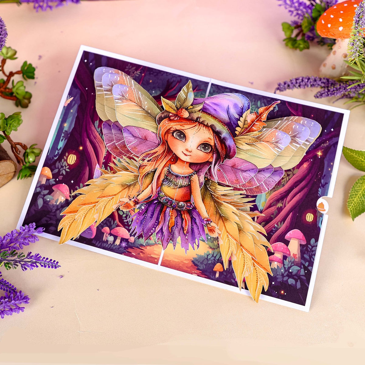 Angel Birthday Greeting Card Fairy