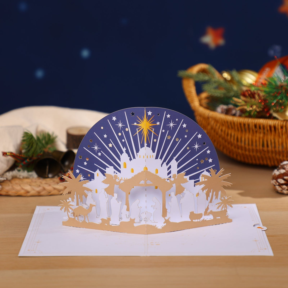 Nativity Silhouette Greeting Card