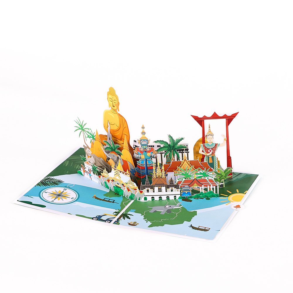 City Cityscape Greeting Card Thailand