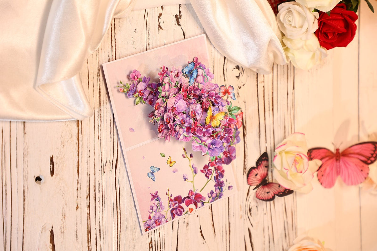 Purple Orchid Greeting Card