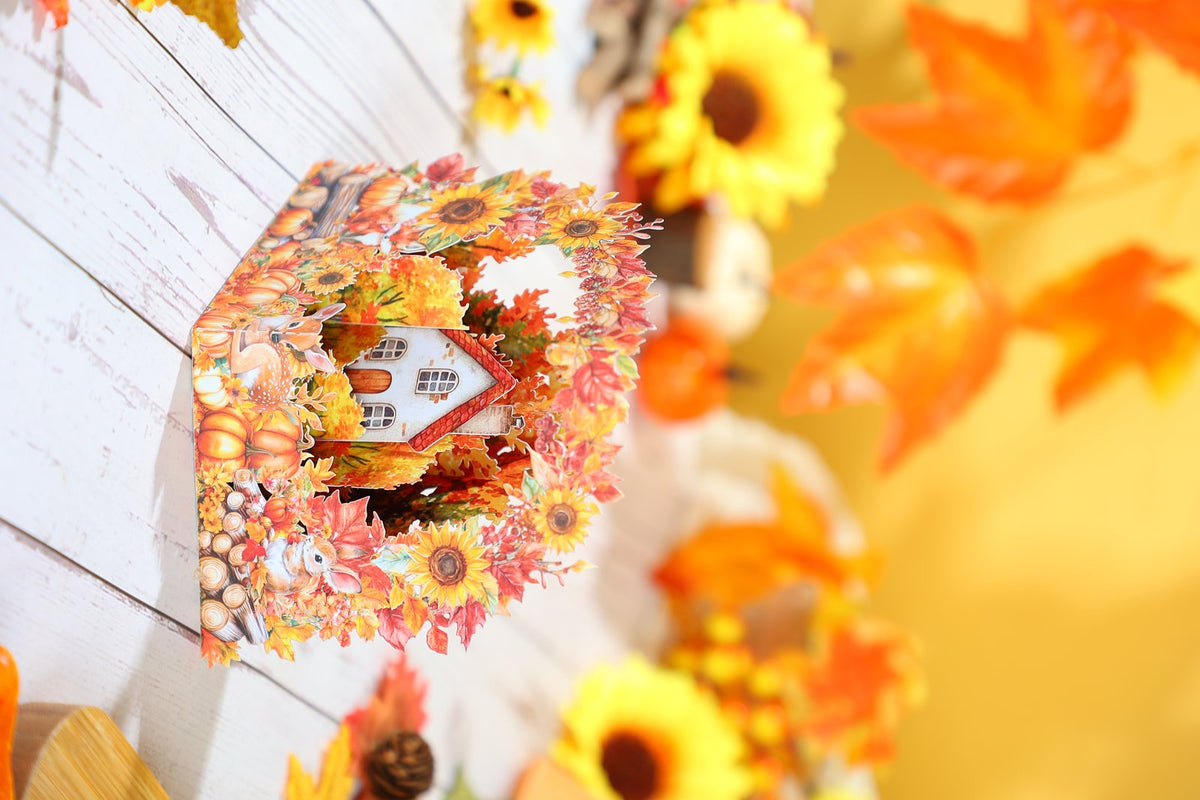 Autumn Forest Cityscape Greeting Card