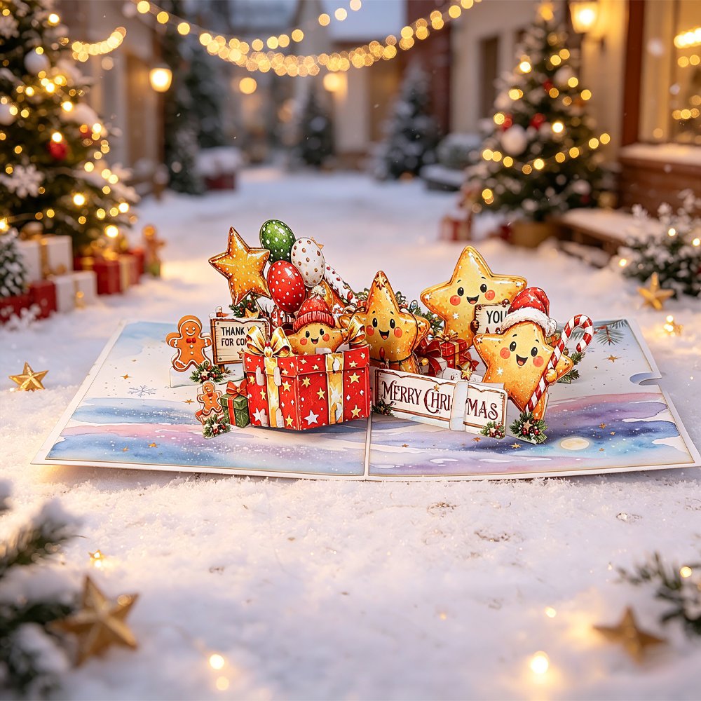 Christmas Star Gift Greeting Card
