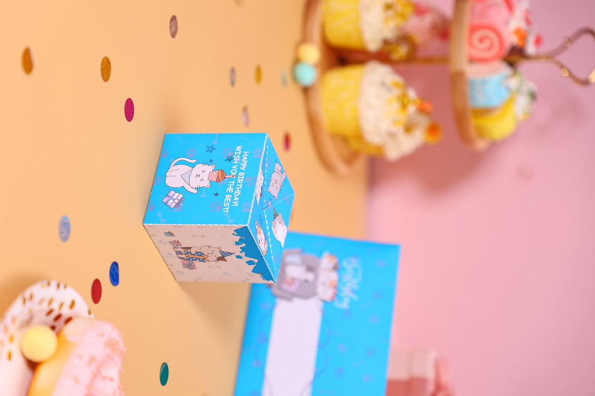 Funny Cat Surprise Envelope Pop Up Card