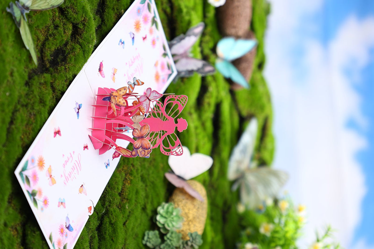 Butterfly Metamorphosis 3D Pop Up Card