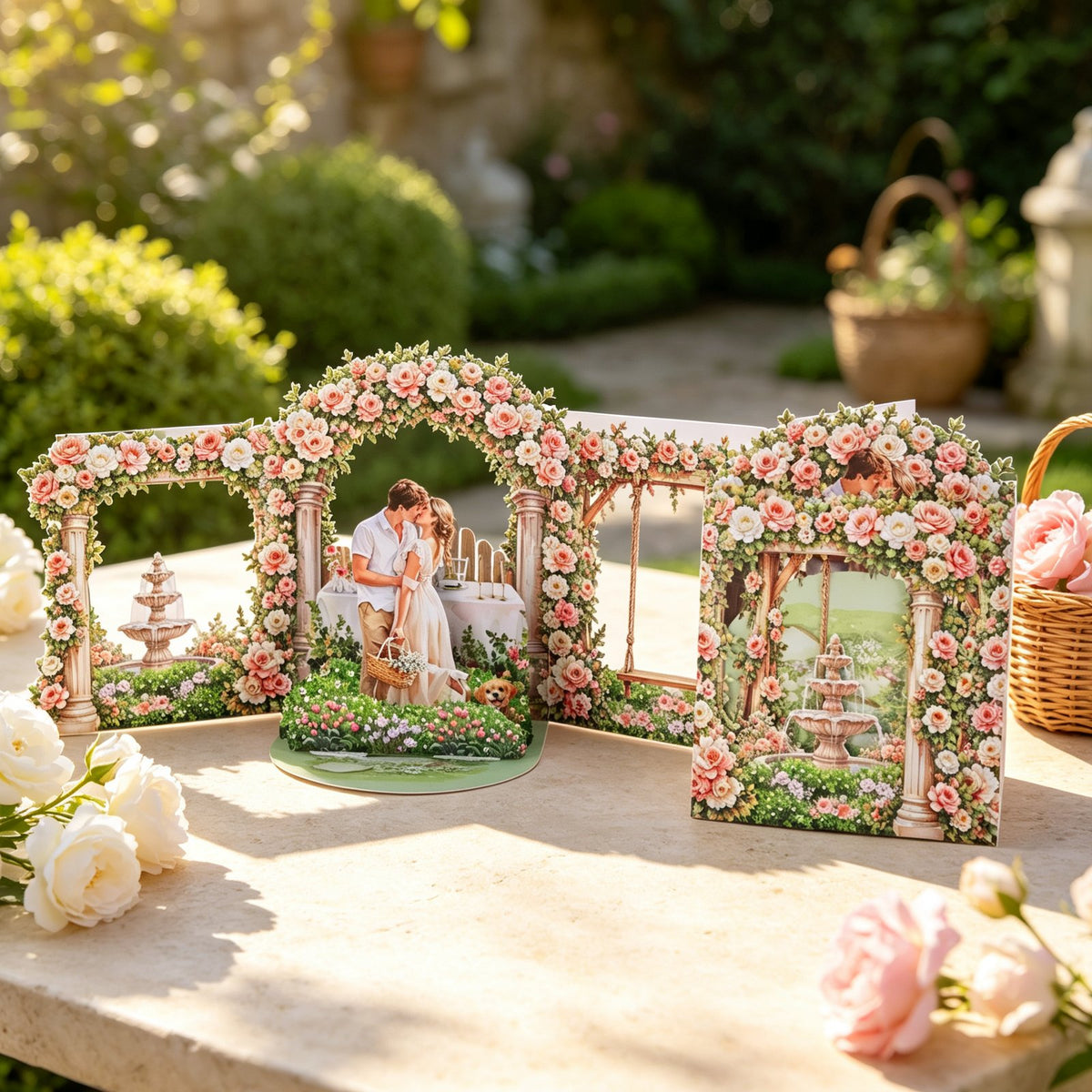 Garden Double Door 3D Pop Up Card