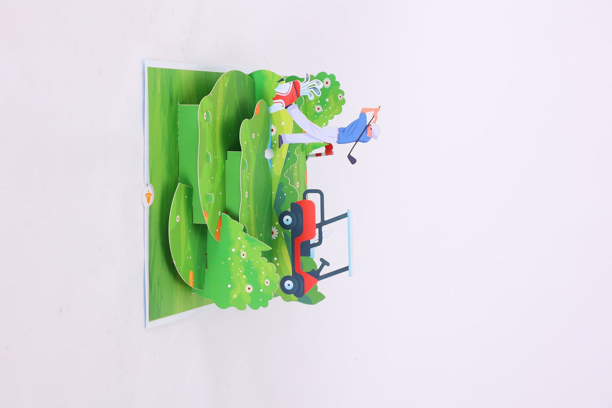 Golf Tournament 3D Pop Up Card