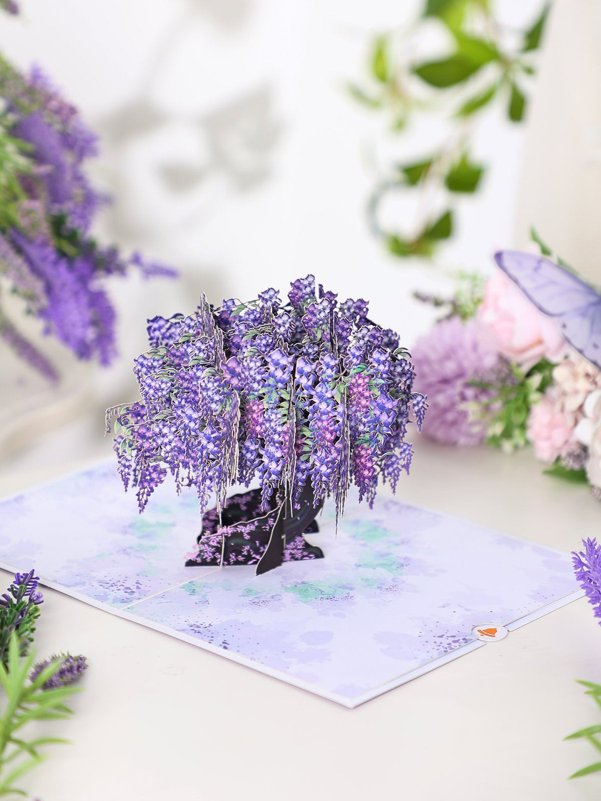 Wisteria Tree 3D Pop Up Card