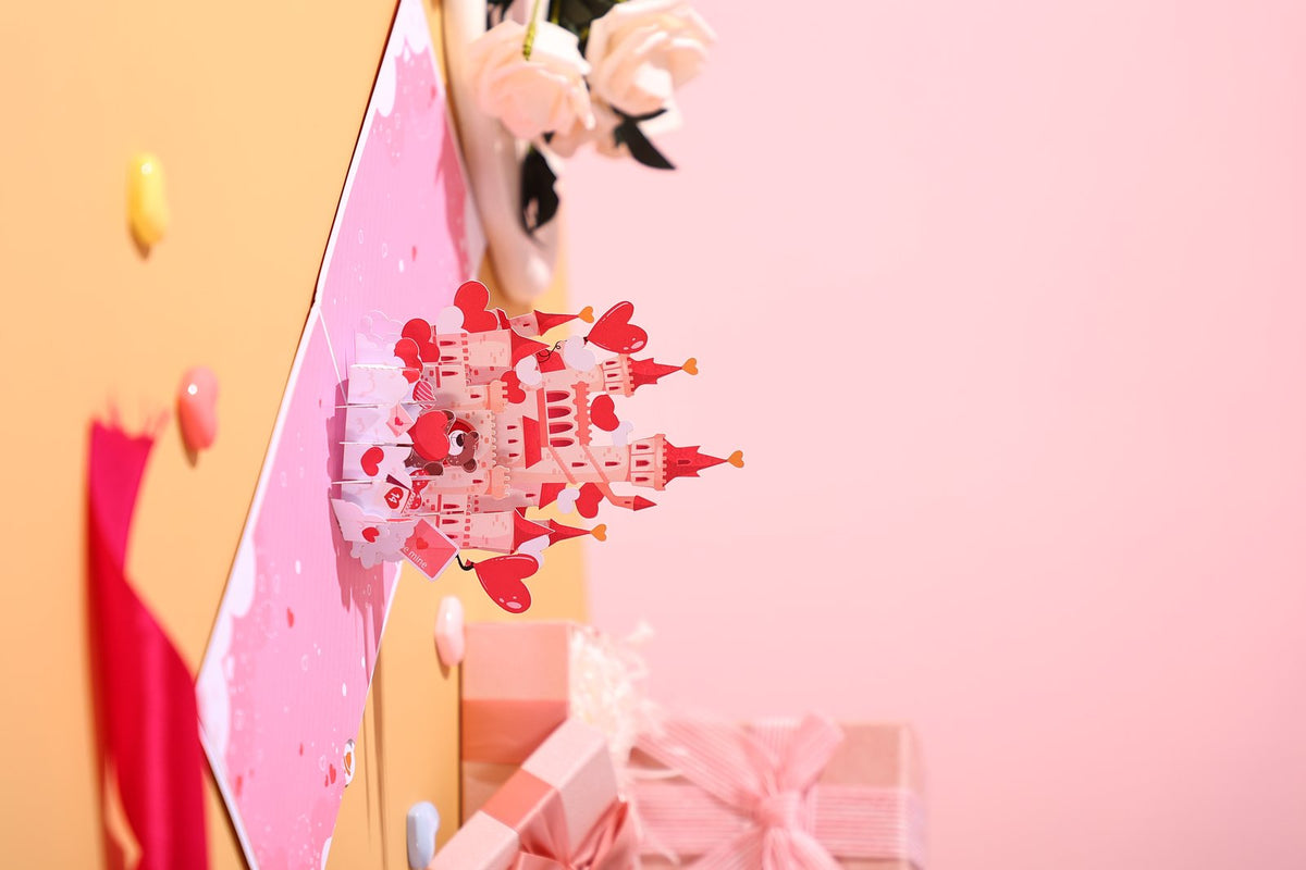 Valentine's Day Castle Greeting Card