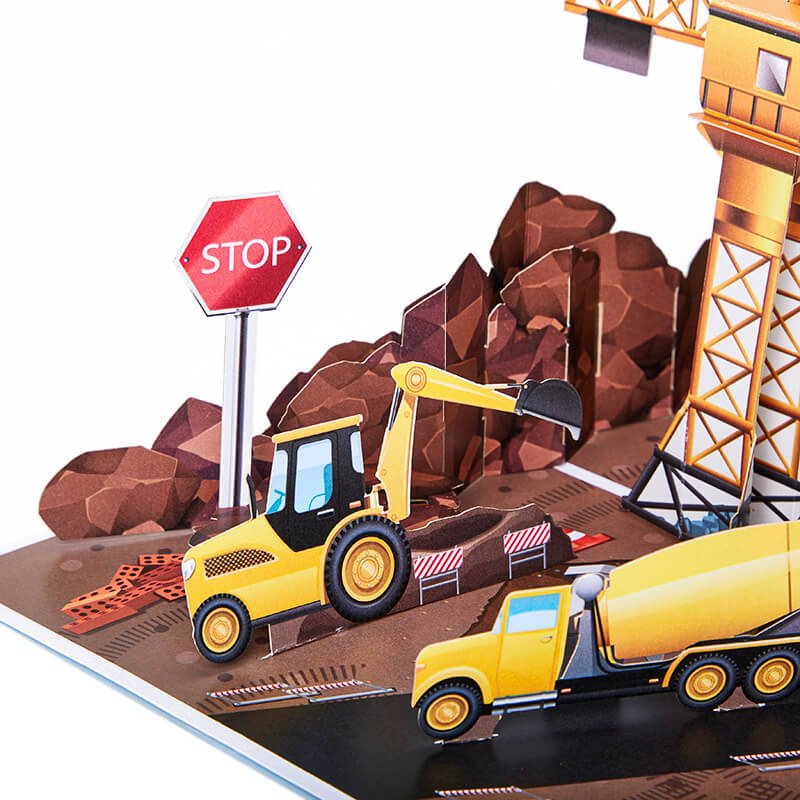 Vehicles 3D Pop Up Card