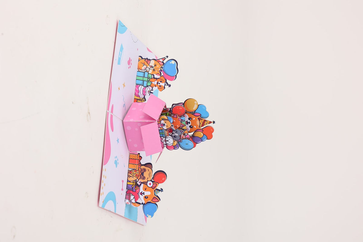 Dog 3D Pop Up Card