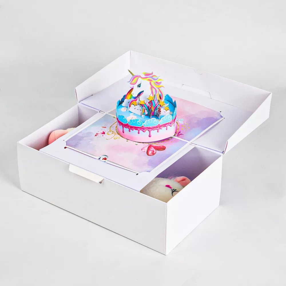 Unicorn Cake 3D Pop Up Card
