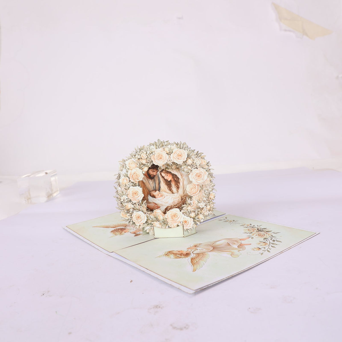 Flower Nativity Greeting Card