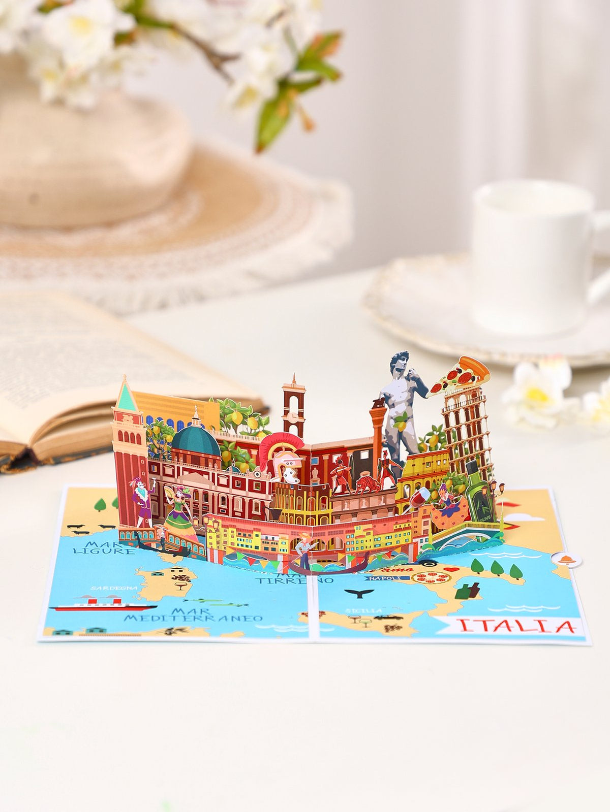 City Cityscape Greeting Card Italy