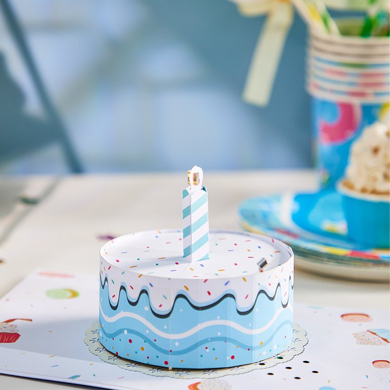 LED Lights & Music Birthday Cake Pop Up Card