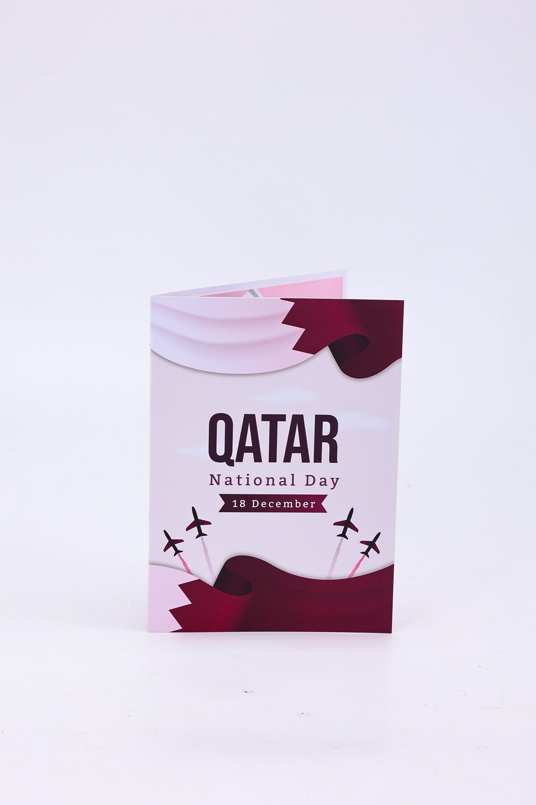 Qatar National Day Map 3D Pop Up Card