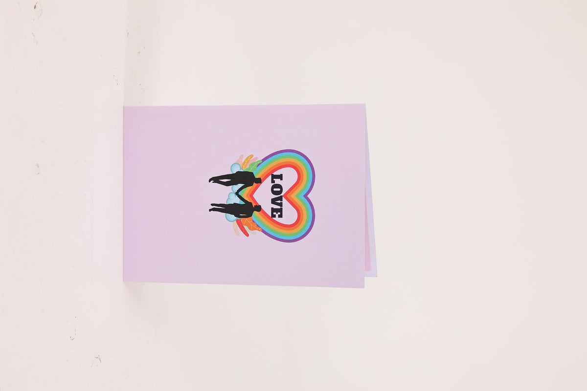 Valentine's Day Two Grooms 3D Pop Up Card