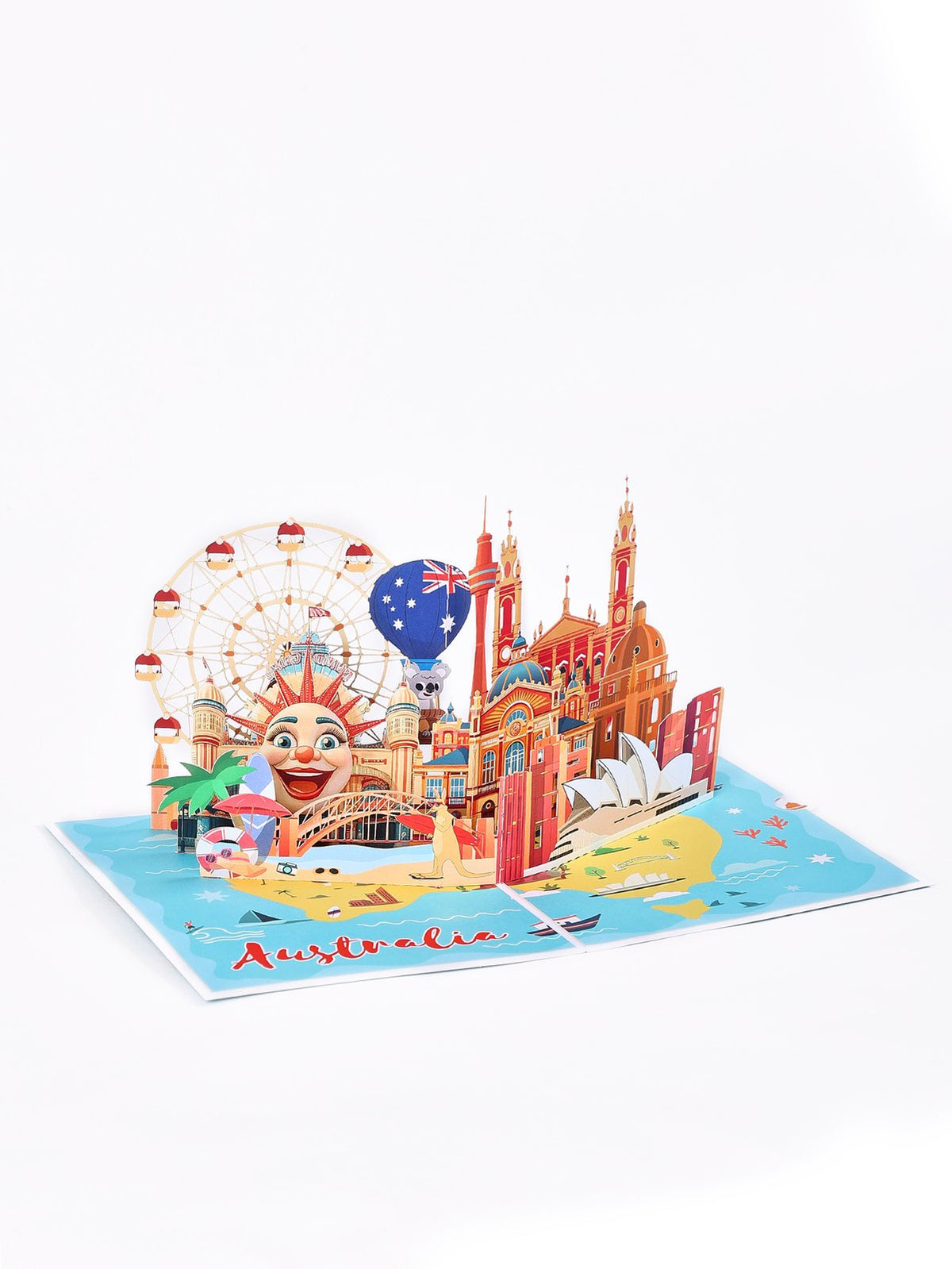 Australia City 3D Pop Up Card