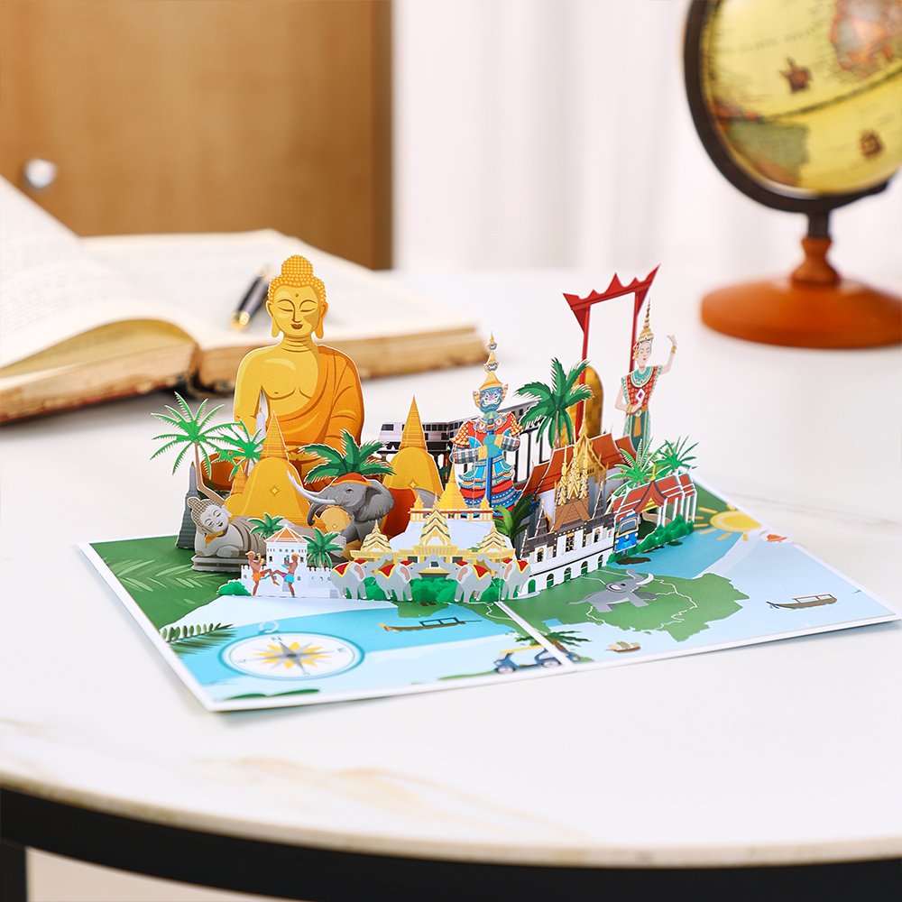 City Cityscape Greeting Card Thailand