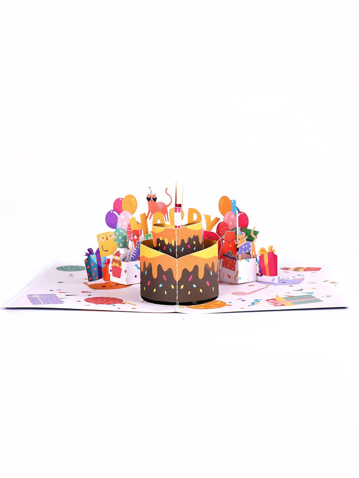 Birthday Cat Greeting Card