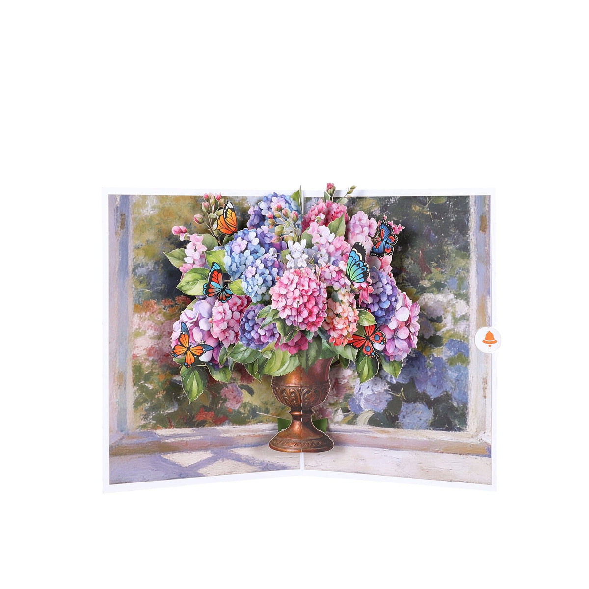 Hydrangea Vase 3D Pop Up Card