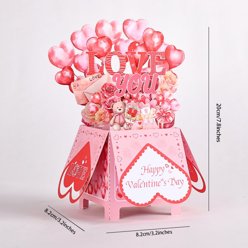 Valentine's Day Flower Box Card