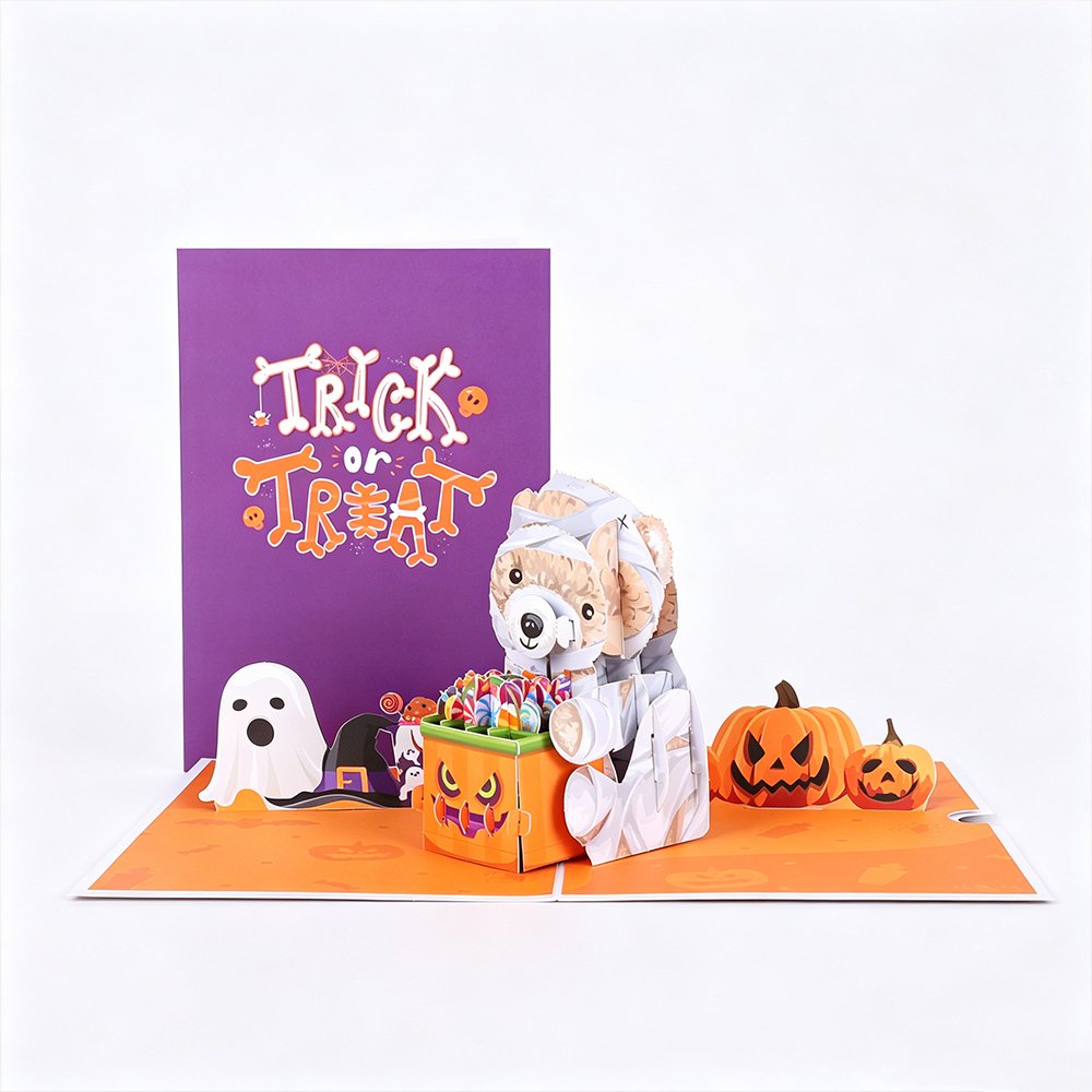 Halloween Bear 3D Pop Up Card