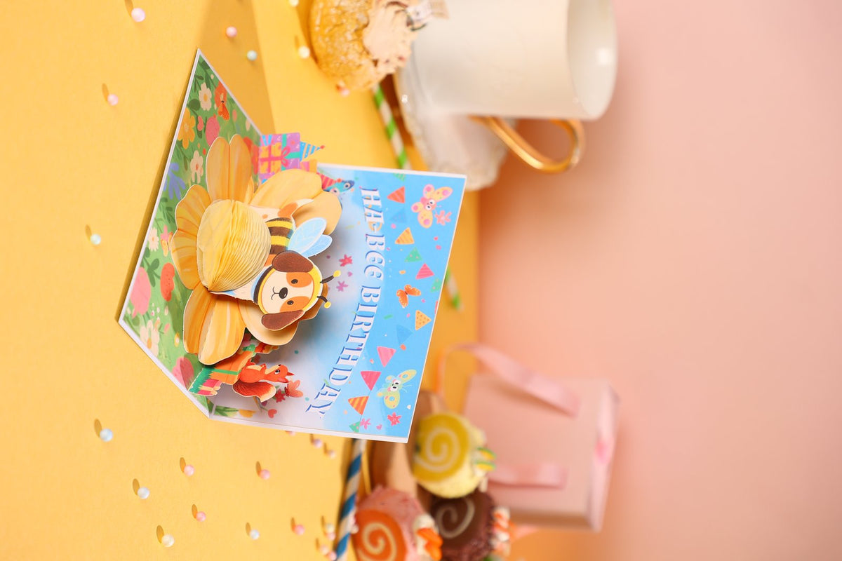 Bumble Bee Flip Pop Up Card