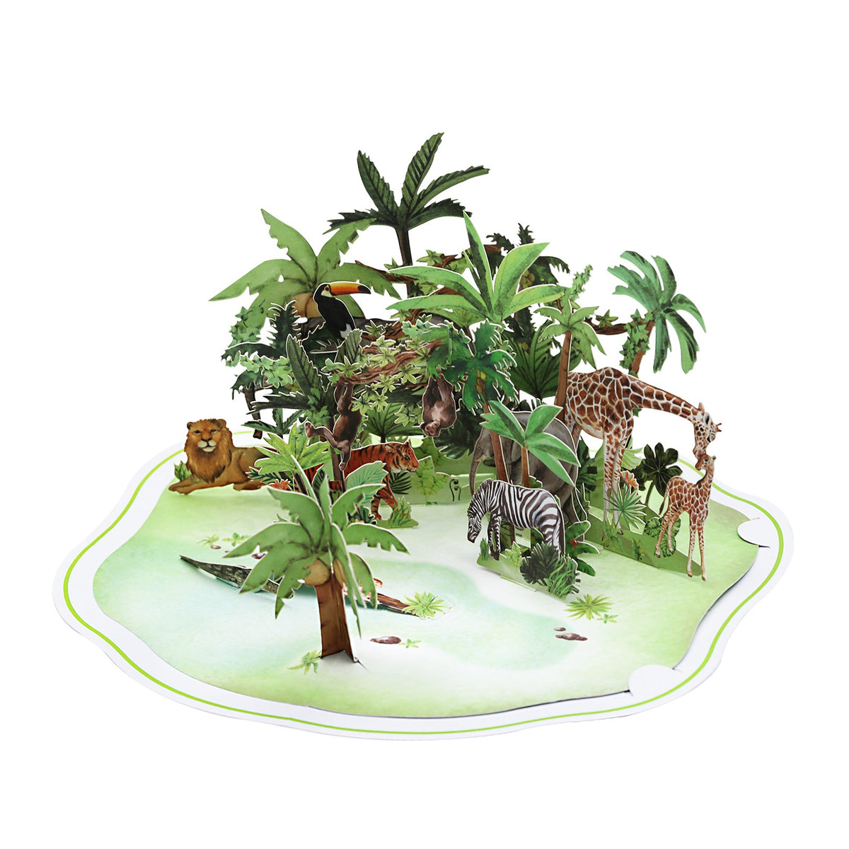 Wild Animals 3D Pop Up Card