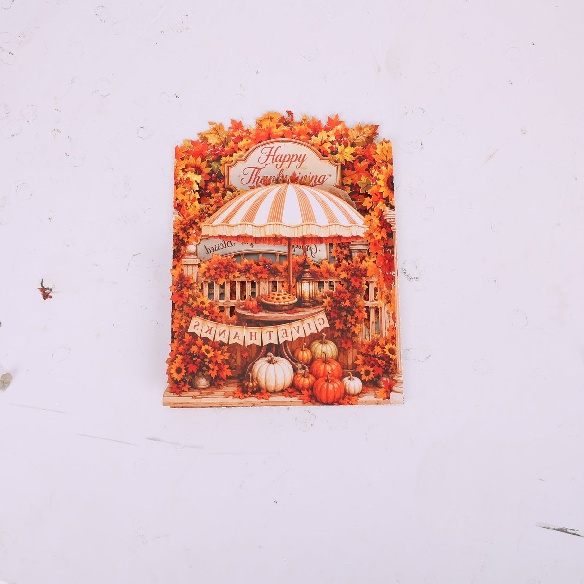 Thanksgiving Double Door 3D Pop Up Card