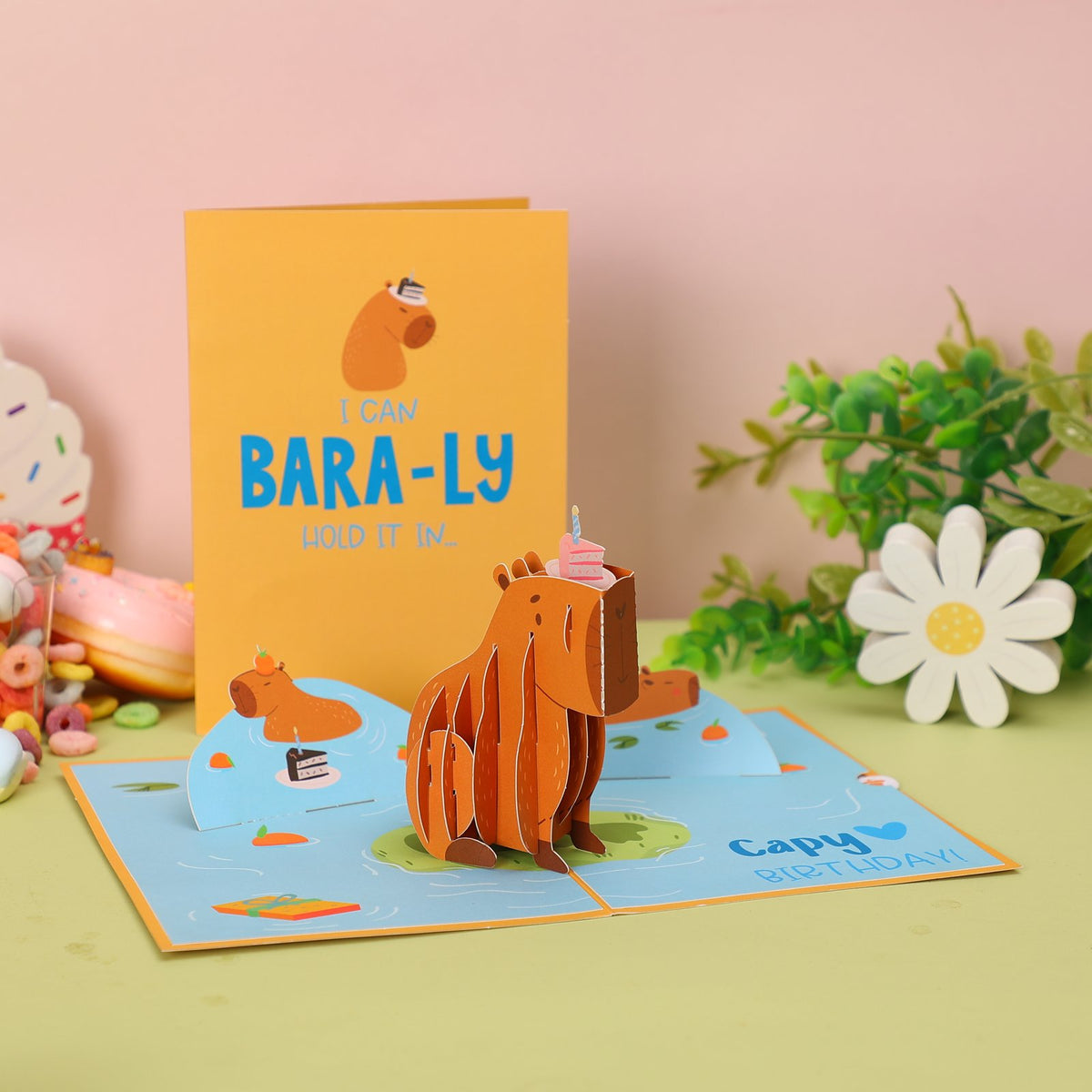 Capybara Greeting Card