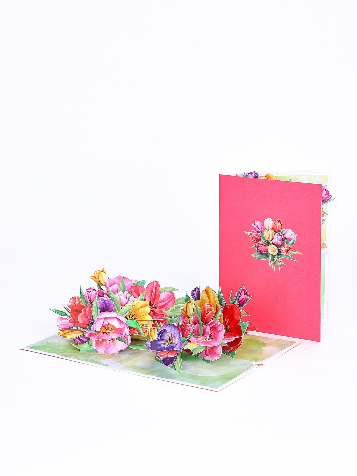 Tulip Flowering Shrubs 3D Pop Up Card