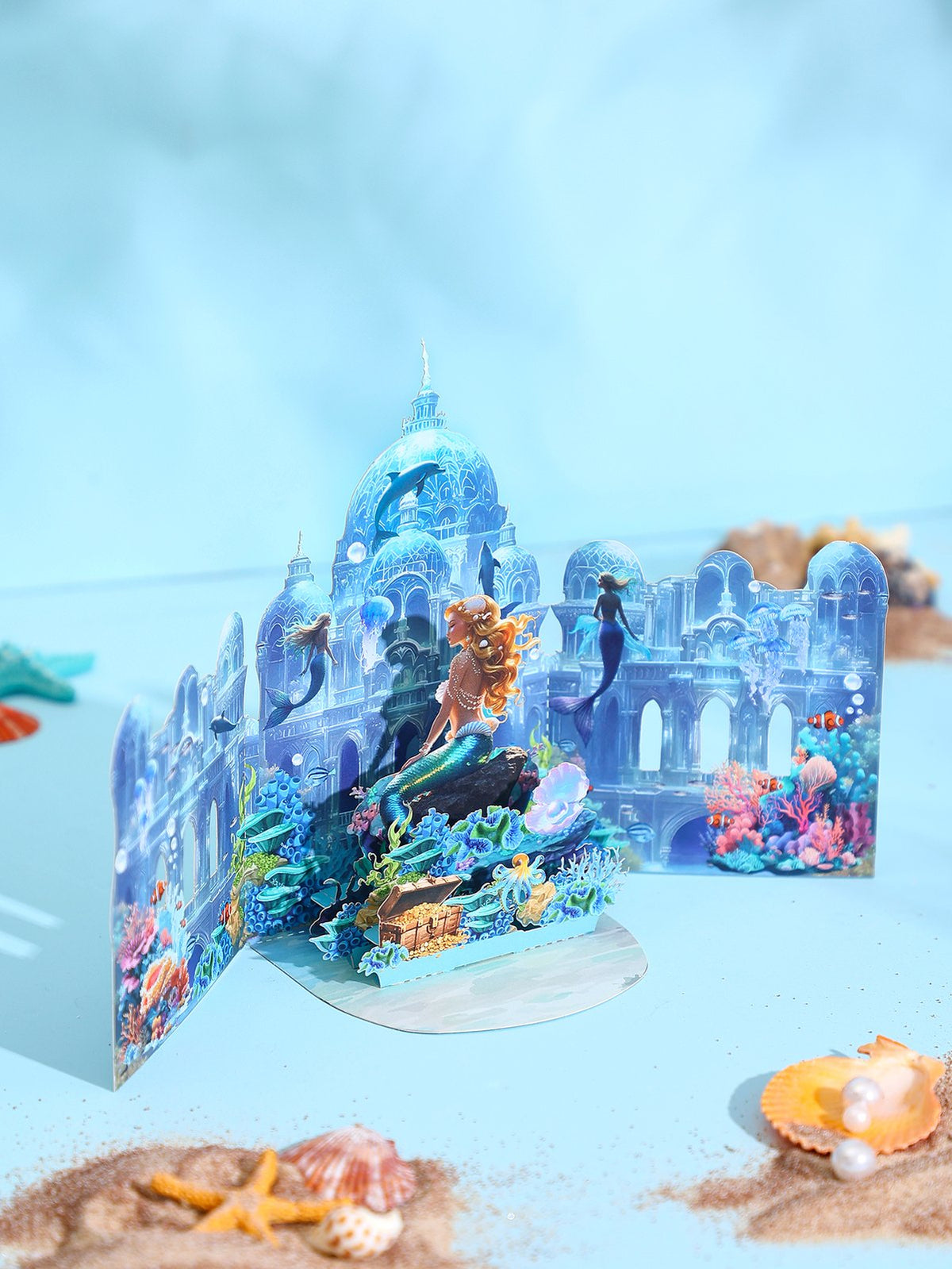 Under The Sea Palace 3D Pop Up Card