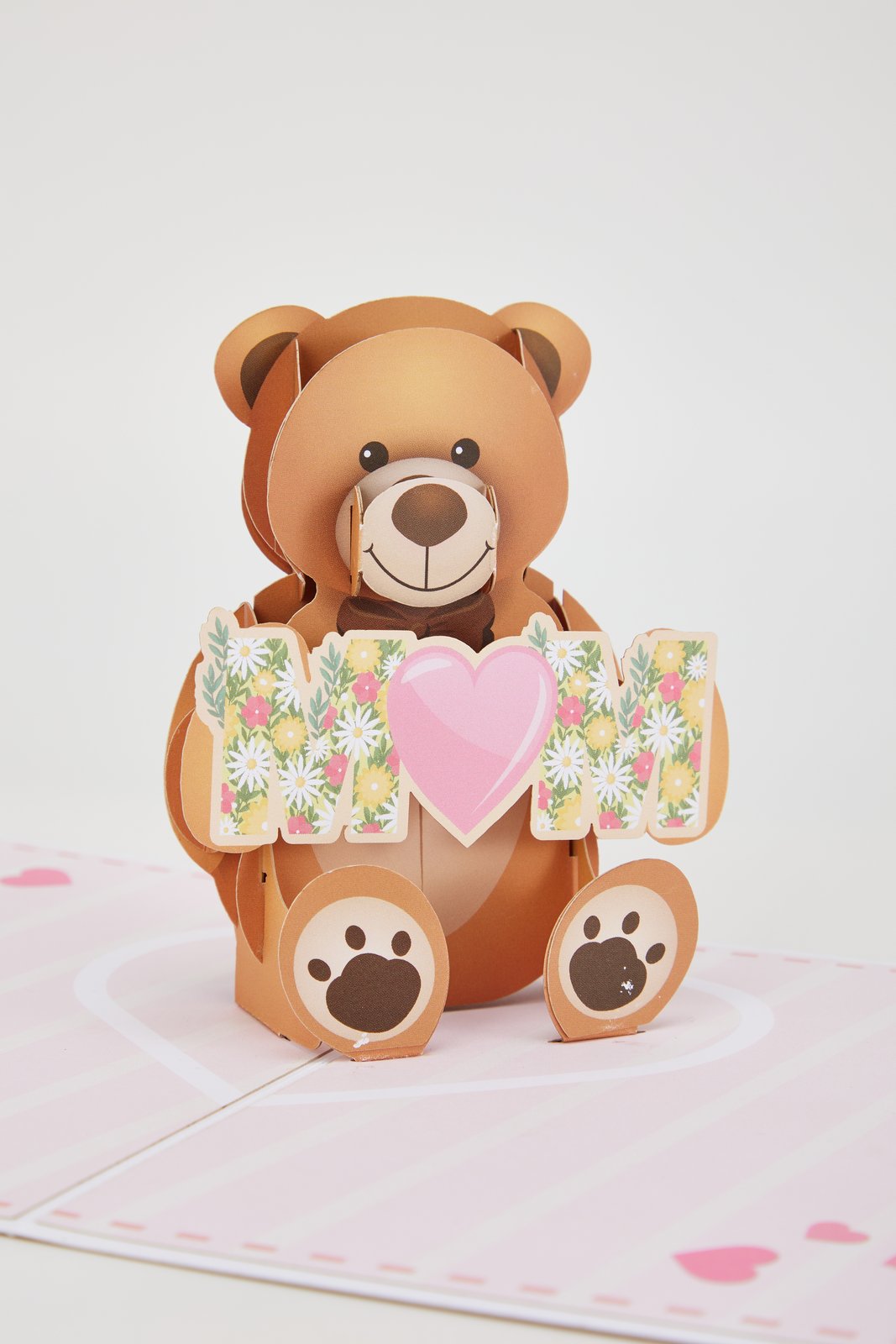 Mother's Day Love Bear 3D Pop Up Card