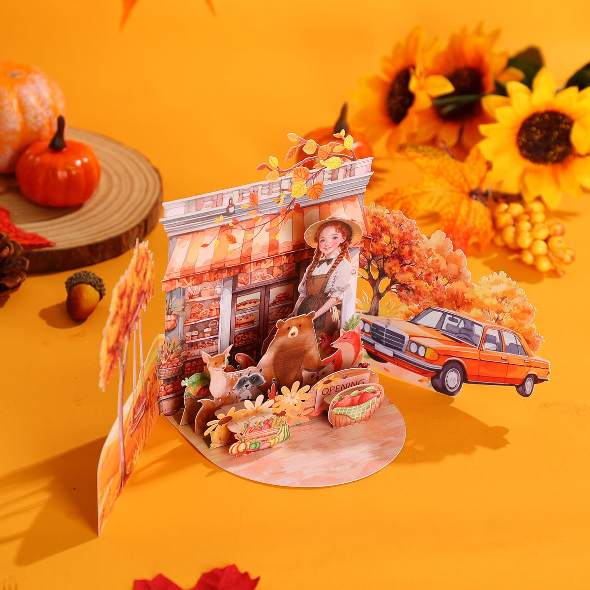 Autumn Garden 3D Pop Up Card