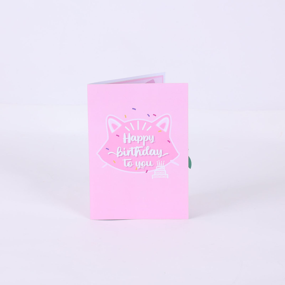 Cat Egg Birthday Party 3D Pop Up Card