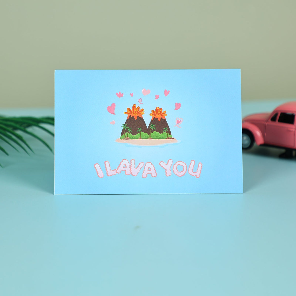 Love You Volcano 3D Pop Up Card