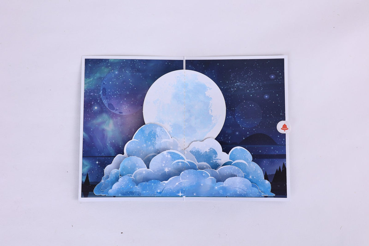 Moon Viewing 3D Pop Up Card