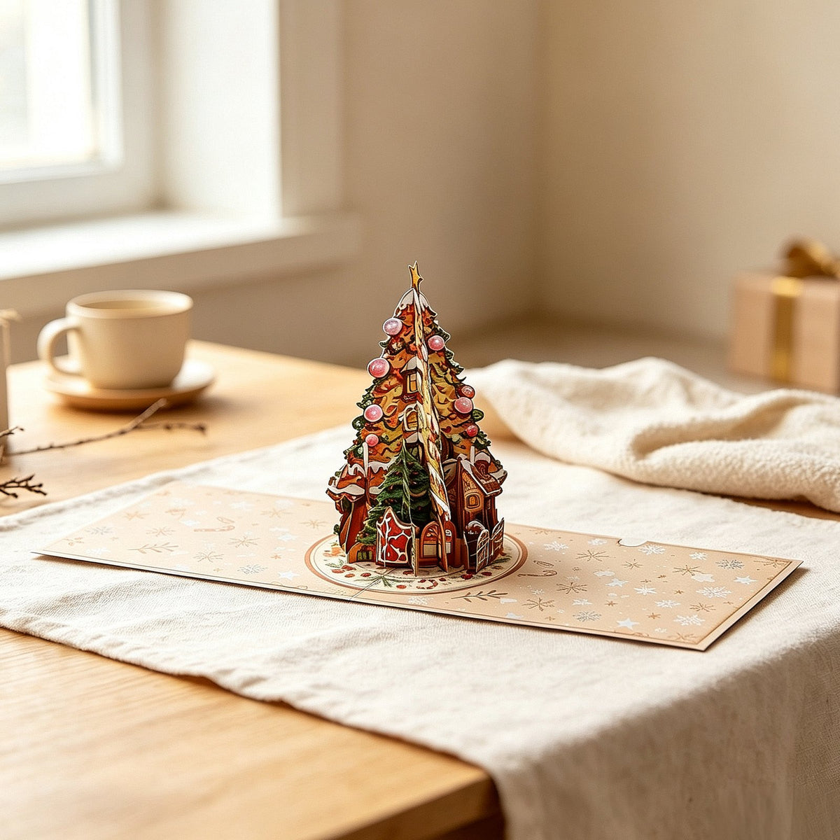 Gingerbread Christmas Tree Greeting Card
