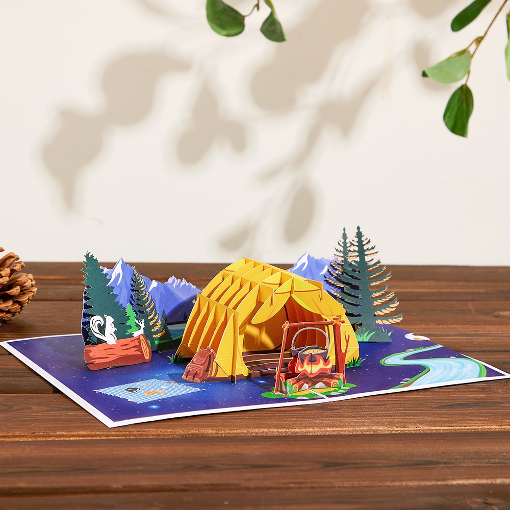 Camping 3D Pop Up Card