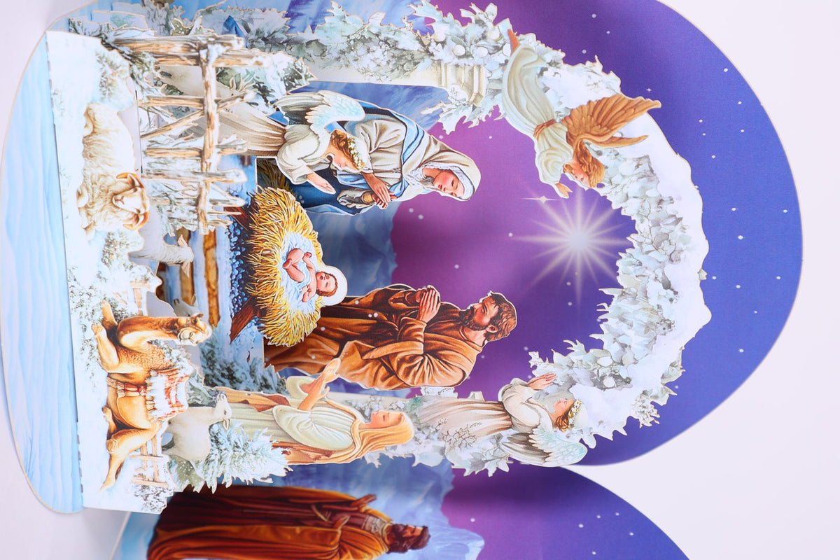Church Stained Glass Window 3D Pop Up Card