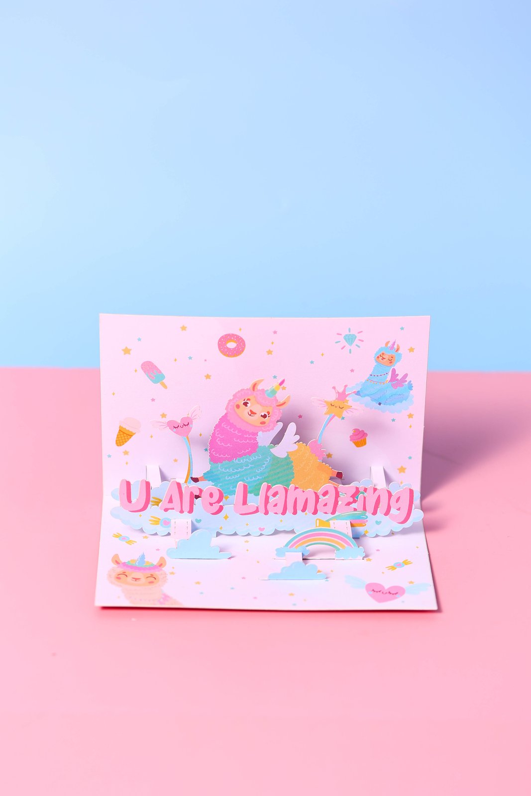 U Are Llamazing Girls 3D Pop Up Card