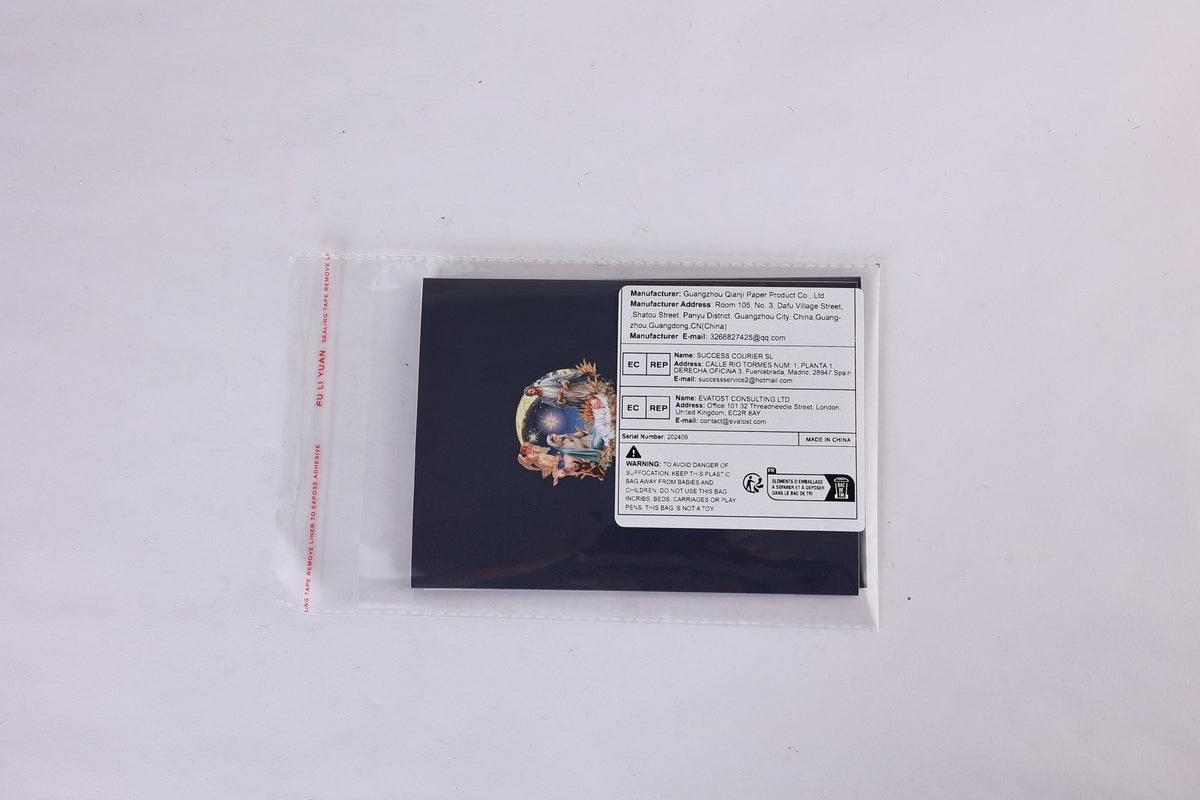 Round Nativity Greeting Card
